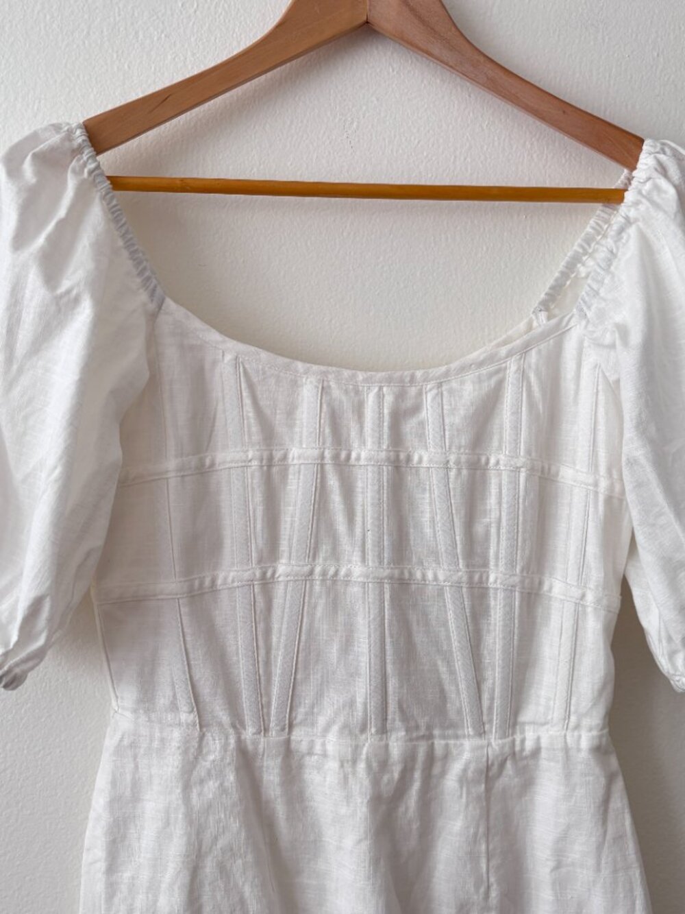 Sabo Ocean Lattice Mini Dress in White - Picture 7 of 12